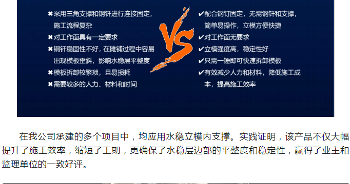 告别繁琐！——水稳层边部立模内支撑